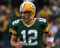 Green Bay Packers quarterback, Aaron Rodgers, playing against the Carolina Panthers on October 19, 2014.

 - Wikipedia