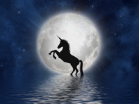Banners and Alerts and Unicorn Moon Full Free image on Pixabay