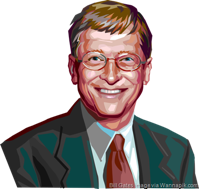 Bill Gates Characature