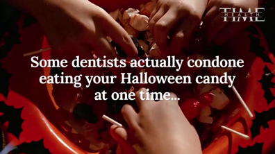 Eat Sugar Filled Halloween Candy All At Once Some Dentists Say
