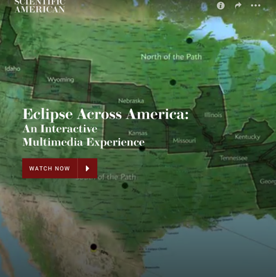 Eclipse Across America An Interactive Multimedia Experience Scientific American