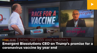 Emergent Biosolutions CEO No guarantee vaccine will be ready this year