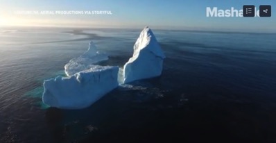 Giant icebergs are a big tourist draw in Newfoundland and a warning sign