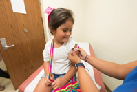 Girl Getting Vaccinated Free Stock Photo