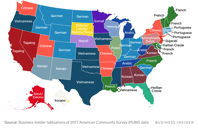 MAP What s the most common language in every state Business Insider