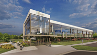 Beam Therapeutics’ future R&D and biomanufacturing facility in Research Triangle, N.C. Courtesy of Alexandria Real Estate Equities, Inc.