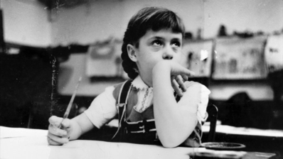 Young girl in Chicago classroom, Stanley Kubrick for LOOK Magazine, c/o Creative Commons