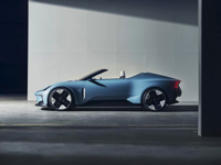 The Polestar O2 is a 2+2 roadster with retractable hard roof POLESTAR