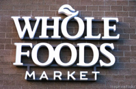 Whole Foods Market Logo on Wall