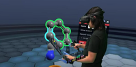 Software company Nanome has built a software platform that chemists and other researchers can use to build and experiment with molecules in virtual reality.

Image: Nanome