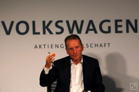 https://www.reuters.com - Volkswagen AG CEO Dr. Herbert Diess speaks at a news conference in New York City, New York, U.S., July 12, 2019. REUTERS/Mike Segar 