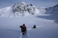 Winter Hike Snowy Mountain Alps Hiking Wildspitze