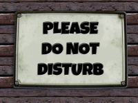 do not disturb