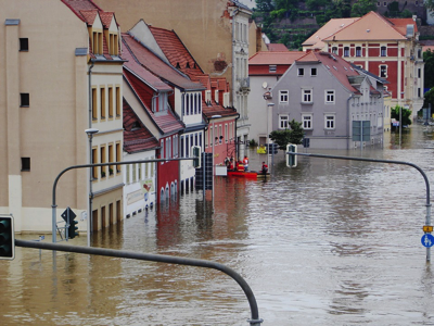 High Water Elbe Meissen Emergency Not Savior