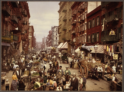 New York City 1890 Vintage Mulberry Street New York