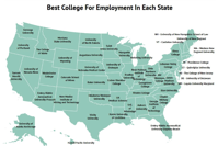 The Best College In Each State For Getting A Job 2019 Zippia
