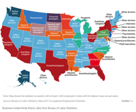 The highest paying job in every US state