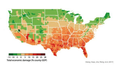 This Map Shows Which Parts Of The U S Will Suffer Most From Climate Change
