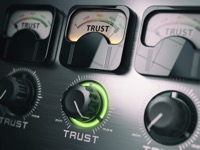 Trust concept trust switch knob on maximum positi 2021 08 26 16 57 00 utc