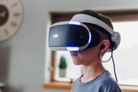 Kid with Virtual Reality Headset