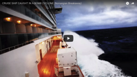 Video from onboard the cruise that traveled through the bomb cyclone