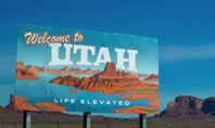 Welcome to Utah Poster Under Blue Daytime Sky Free Stock Photo