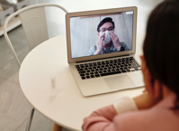 Woman In A Video Call With A Covid 19 Patient Free Stock Photo