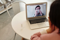 Woman In A Video Call With A Covid 19 Patient Free Stock Photo